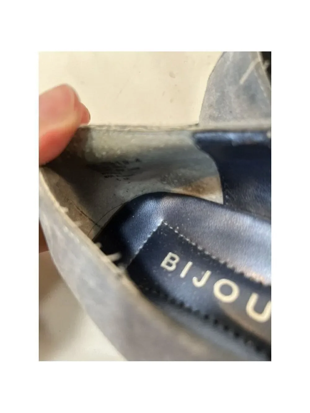 Bijou suede Slip on shoe loafer size 6 M